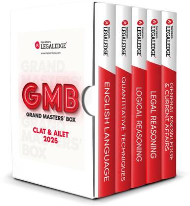 LegalEdge's Grand Masters' Box (GMB) for CLAT & AILET 2025 | General Knowledge, Quantitative Techniques, English Language, Legal Reasoning & Logical Reasoning (Pack OF 5)