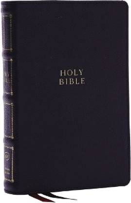 KJV Holy Bible: Compact Bible with 43,000 Center-Column Cross References, Black Genuine Leather, Red Letter, Comfort Print (Thumb Indexing): King James Version