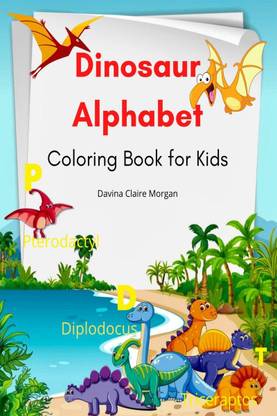 Dinosaur Alphabet Coloring Book for Kids