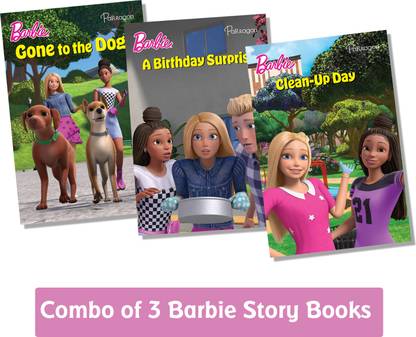 Combo of 3 Barbie Story Books | Barbie Stories Collection | For 4 to 6 Year Old