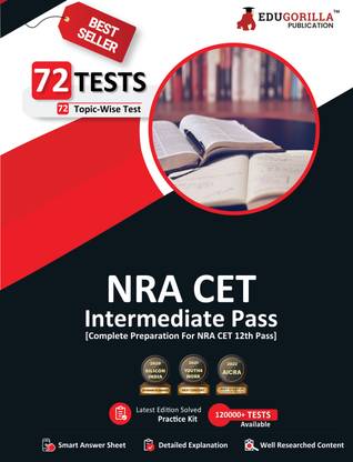 NRA CET 12th Pass Book  - 2024 (English Edition) - 72 Topic-wise Solved Test (General Intelligence, Reasoning, General Awareness, Quantitative Aptitude) with Free Access to Online Tests