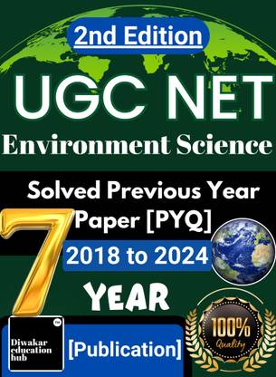 UGC-NET Environment Science Exam 2025 Solved Previous year Paper Book Past 7 Year [Year 2018 to 2024] With Solution As per Updated Syllabus Also Helpful SET's Exam