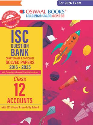 ISC Question Bank Chapter & Topicwise Papers Class 12 Accounts For 2026 Exam