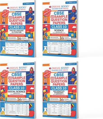 Oswaal Cbse Sample Question Papers Class 10 English, Science, Social Science & Maths Standard