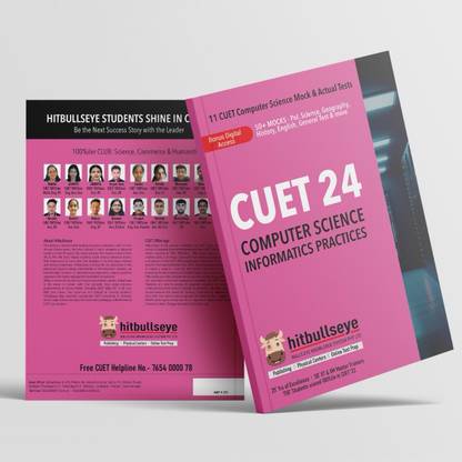 CUET (UG) Computer Science Exam Book, 6 Mocks, Access to 50+ Digital Content