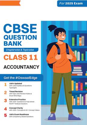 Oswaal CBSE Question Bank Class 11 Accountancy Hardcover Book, Chapterwise and Topicwise Solved Papers For 2025 Exams