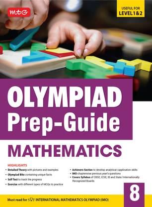 MTG Olympiad Prep-Guide Class 8 Mathematics (IMO) - Detailed Theory, Self Test with IMO Chapterwise Previous Year Question Paper For SOF 2024-25 Exam