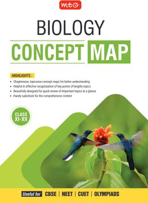 MTG Concept Map For NEET Biology Book (Class 11th & 12th) 2025 Exam | Covers Chapterwise Topicwise Concept Map/Mind Map, Quick Review of Important Topics | For CBSE, CUET, Olympiads