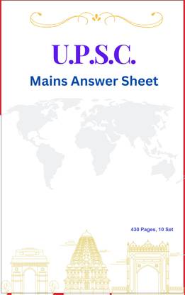 UPSC Mains Answer Writing Sheets Total 430 Pages
