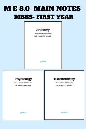M.8 Anatomy, Physiology & Biochemistry MBBS First Year Notes in Colour for NEET-PG