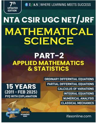 CSIR NET Mathematics Book  - Applied & Statistics Mathematics (Part 2) | Chapterwise & Topicwise Solved Papers (2011 to Dec 2023) | Detailed Solutions | Best Seller CSIR NET Mathematical Science Book for JRF & Assistant Professor | IFAS Publications