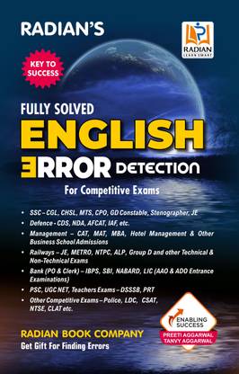 English Error Detection Fully Solved Book 2024 | Useful for SSC, Defence, Bank, Railways & Other Competitive Exams