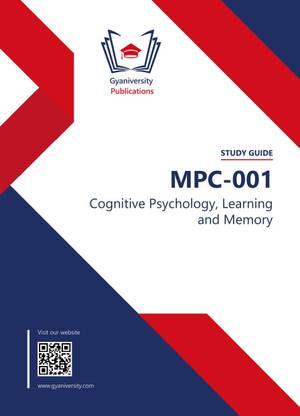 MPC-001: Cognitive Psychology, Learning and Memory (IGNOU Study Guide Book)