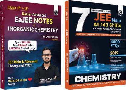 PW EaJEE Handwritten Notes For Inorganic Chemistry By Om Pandey & JEE Main 7 Years Chapterwise & Topicwise PYQs Combo