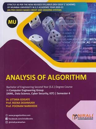 ANALYSIS OF ALGORITHM (MU) - Second Year (S.E) Degree Course in Computer Engineering, AIML, Data Science, Cyber Security and IOT - Semester 4