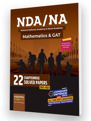 NDA/NA Maths & GAT Chapter-wise Solved Papers For 2023 Exam in English