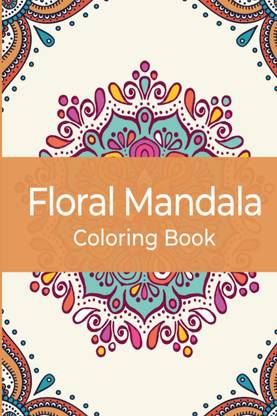 Floral mandala coloring book