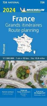 France Route Planning 2024 - Michelin National Map 726