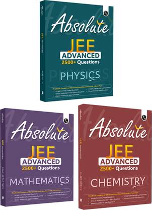 PW Absolute JEE Advanced Physics, Chemistry and Maths Combo Set of 3 Books 7500+ Questions