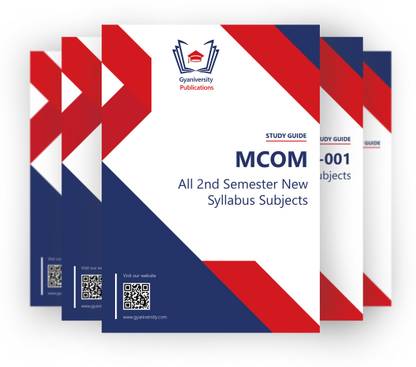 MCOM 2nd Semester New Syllabus IGNOU Study Guides Combo (Set of 4 books including MCO-06, MCO-22, MCO-23, MCO-24)