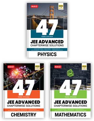 MTG 47 Years JEE Advanced (1978-2023) Chapter-wise Previous Years Solved Question Papers Physics, Chemistry & Mathematics | JEE Advanced PYQ For 2025 Exam (Set of 3 Books)