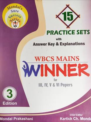 WBCS MAINS WINNERS FOR. |||, |V , V, & V| PAPERS