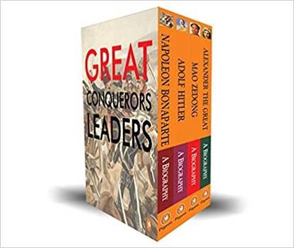 Great Conquerors Leaders: Napoleon Bonaparte, Adolf Hitler, Mao Zedong & Alexander the Great (Set of 4 Books)