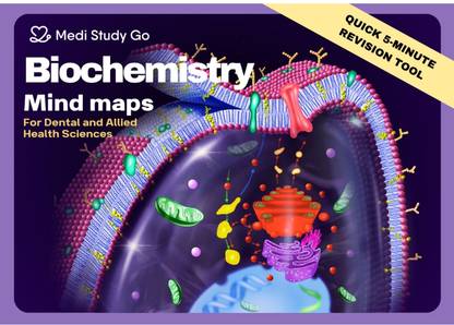 MEDI STUDY GO Biochemistry Mind maps (Quick 5 Min Revision Tool) for BDS