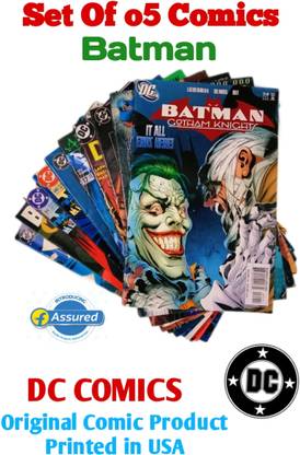 BATMAN Comics set of 5 | Best DC Comics | all Different issues and assorted collection with 5 Disc
