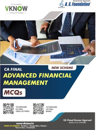 CA Final AFM New Scheme MCQ Book By CA Vinod Kumar Agarwal  - CA Final AFM MCQ Book