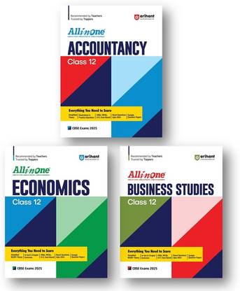 All In One Accountancy , Economics & Business Studies (3-Books Set)Class 12th Based On Latest NCERT For CBSE Exams 2025 | Mind map in each chapter | Clear & Concise Theory | Intext & Chapter Exercises | Sample Question Papers