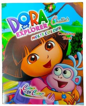 Dora the explorer multi color coloring book