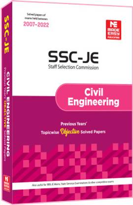 Ssc : Je Civil Engineering Objective Previous Years' Solved Papers : 2