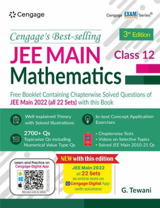 JEE Main Mathematics: Class 12 (Book + Booklet) with Free Online Assessments and Digital Content 2023
