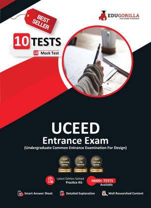 UCEED 2023  - 10 Full Length Mock Tests (Solved Questions) with Free Access to Online Tests