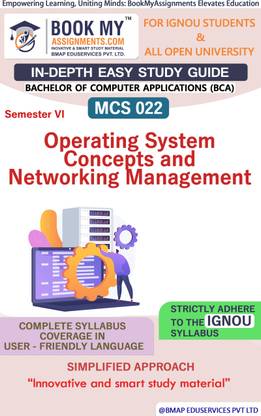 IGNOU MCS 022 Operating System Concepts and Networking Management In Depth Easy Guide Book For Ignou Studeny