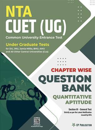 NTA CUET Quantitative Aptitude Chapterwise Question Bank