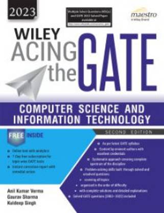 Wiley Acing the GATE: Computer Science and Information Technology, 2ed, 2023