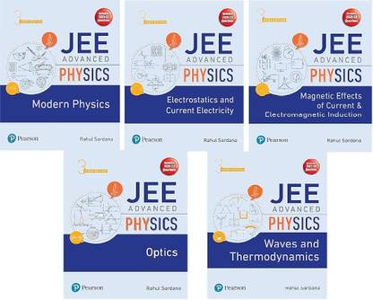 JEE Advanced Physics -Modern Physics, Electrostatics and Current Electricity, Magnetic Effect of Current and EMI, Optics, Waves and Thermodynamics ( SET OF 5 BOOKS COMBO )