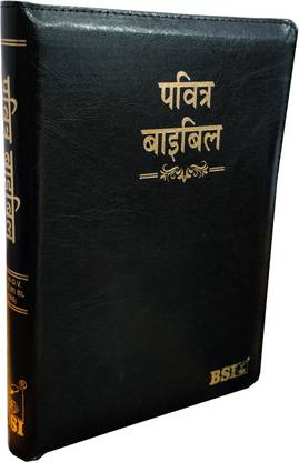 Hindi Bible O.V. 55ZTI (R) BL ZIP/Index (KBS) Black Korean Print Golden Edge Containing Old and New Testament BSI