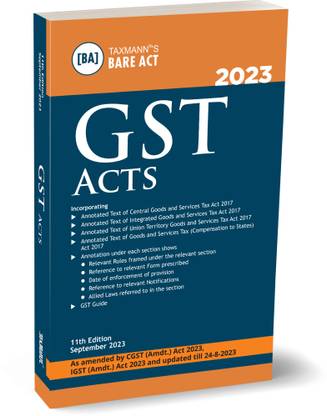 GST Acts | POCKET (Small Size - CGST & IGST Amendment Act 2023