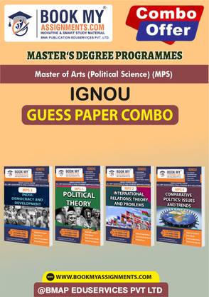 IGNOU MPS1 MPS2 MPS3 MPS4 Study Material (Guess Paper) For Ignou Student -Master of Arts (Political Science) (MPS)  - Best IGNOU exam preparation book