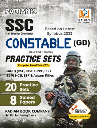 SSC Constable GD Practice Set and Solved Papers for 2024 Exam in English (Latest Edition)