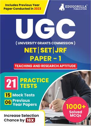 NTA UGC NET Paper 1 Book  - 2024 : Teaching and Research Aptitude, Logical/Mathematical Reasoning - 15 Mock Tests and 6 Previous Year Papers (1000 Solved MCQs) with Free Access to Online Tests