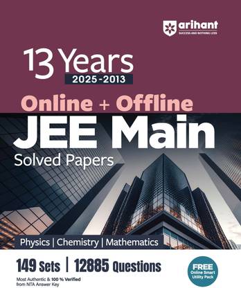 13 Years Jee Main Solved Papers (Editionv)