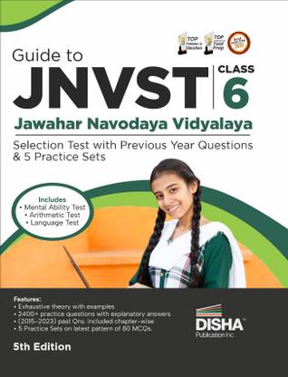 Guide to Jnvst Class 6 Jawahar Navodaya Vidyalaya Selection Test with Previous Year Questions & 5 Practice Sets