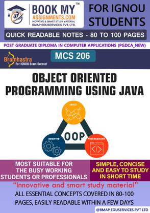 IGNOU MCS 206 Object Oriented Programming Using Java Study Material For IGNOU Students Latest Edition Fast Track to Success