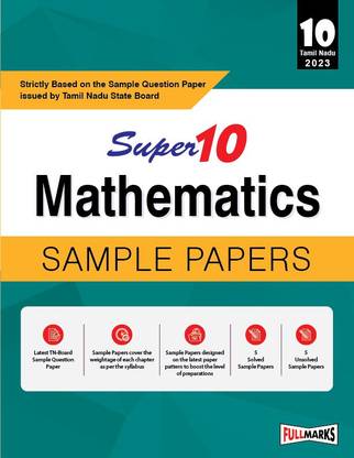 Super10 Tamil Nadu Board Class 10 Mathematics Sample Papers for 2023 Board Exam (Strictly Based on the Sample Question Paper issued by Tamil Nadu State Board)