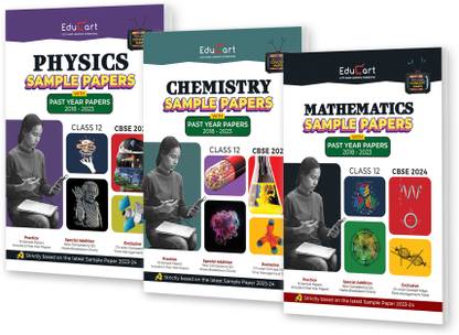 Educart Cbse Class 12 Physics, Chemistry and Maths Sample Paper 2024  - sample paper class 12 2024