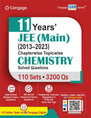 11 Years JEE Main (2013-2023) Chapterwise Topicwise Chemistry Solved Questions First Edition